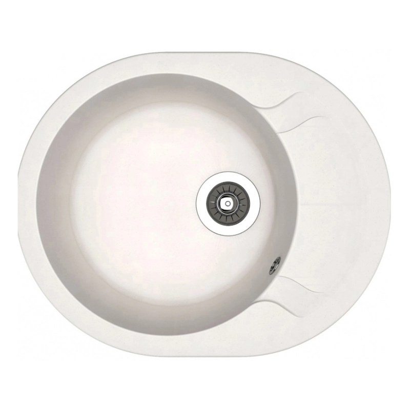 Изображение товара Кухонная мойка из литьевого мрамора 58 см белая Dr Gans Берта