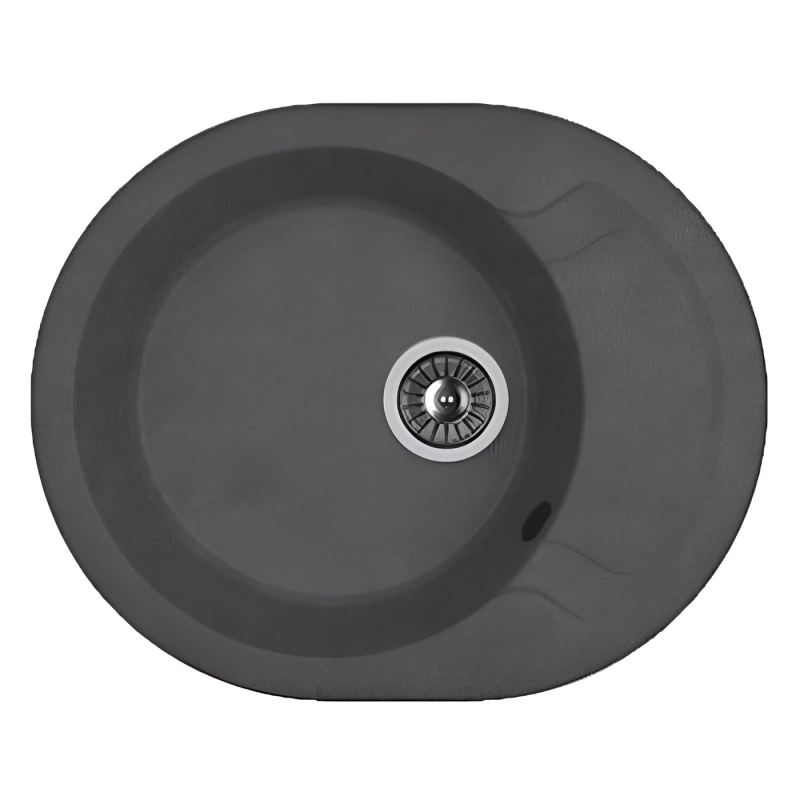 Изображение товара Кухонная мойка Dr. Gans Берта 58 см из литьевого мрамора серая