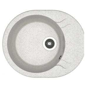 Изображение товара Мойка кухонная Dr. Gans Берта 58 см из литьевого мрамора с серым цветом