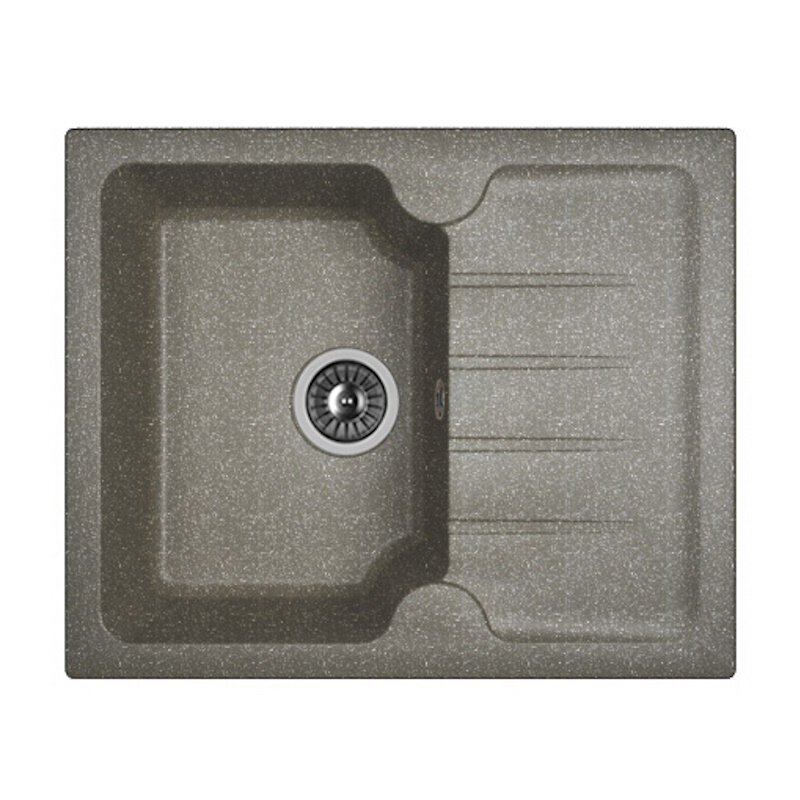 Изображение товара Кухонная мойка Dr Gans Лора 25.020 А0620 407 62 см искусственный мрамор черная