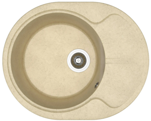 Изображение товара Мойка кухонная Dr. Gans, Берта, 25.040.B0620.402, 62 см, литьевой мрамор, дюна