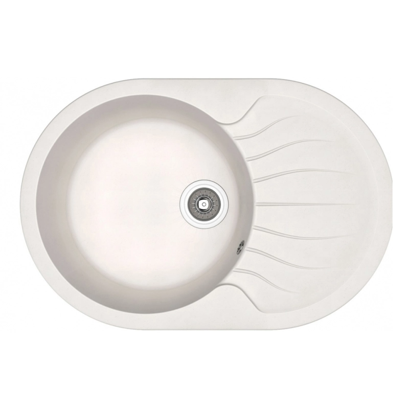 Изображение товара Кухонная мойка Dr. Gans Берта из литьевого мрамора 76 см белая