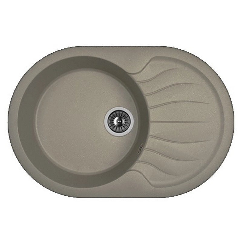 Изображение товара Кухонная мойка из литьевого мрамора Dr. Gans Берта 76 см серый