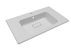 Изображение товара Раковина Florentina Палермо 80 см из литейного мрамора белая современный дизайн