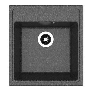 Изображение товара Кухонная мойка Dr Gans Ника 25.070.B0470.407 из искусственного мрамора, 47 см, черная