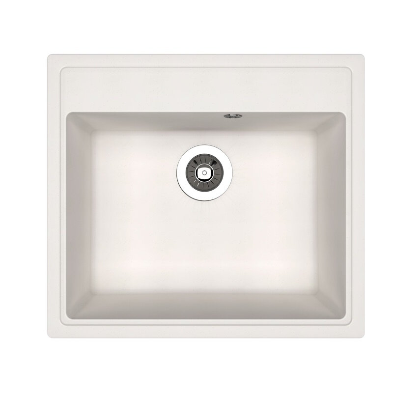 Изображение товара Кухонная мойка Dr. Gans Ника 25.070.D0570.401 из искусственного мрамора 57 см белая