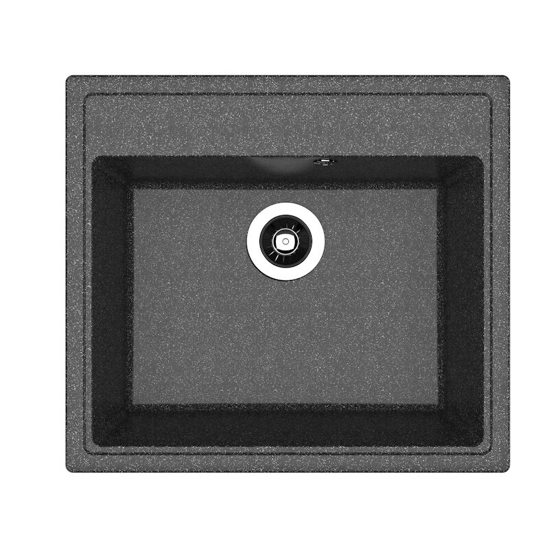 Изображение товара Кухонная мойка Dr. Gans Ника 25.070.D0570.407, 57 см, литьевой мрамор, черная