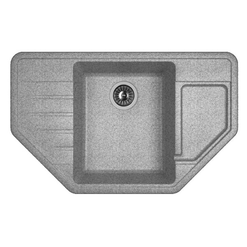 Изображение товара Кухонная мойка Dr. Gans Рио 25.080.C0800.409 80 см из искусственного мрамора угловая