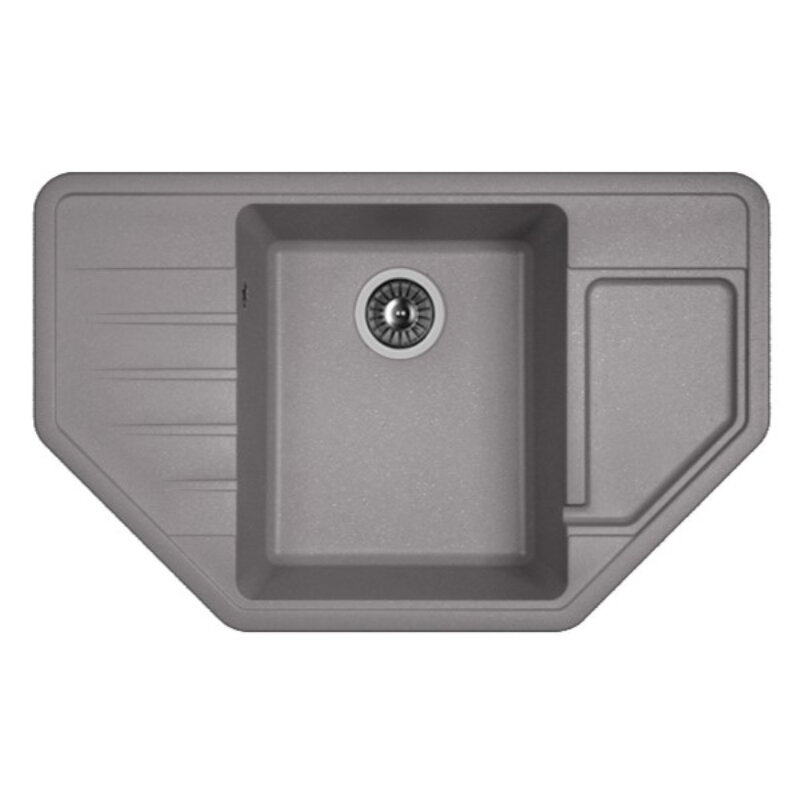Изображение товара Кухонная мойка Dr. Gans Рио 80 см из литьевого мрамора, угловая, матовая