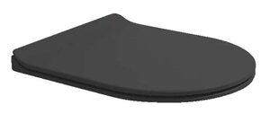Изображение товара Крышка-cиденье для унитаза Flaminia App/Quick QKCW09CAR, Slim, микролифт, быстросъёмное, шарниры хром, цвет Carbone
