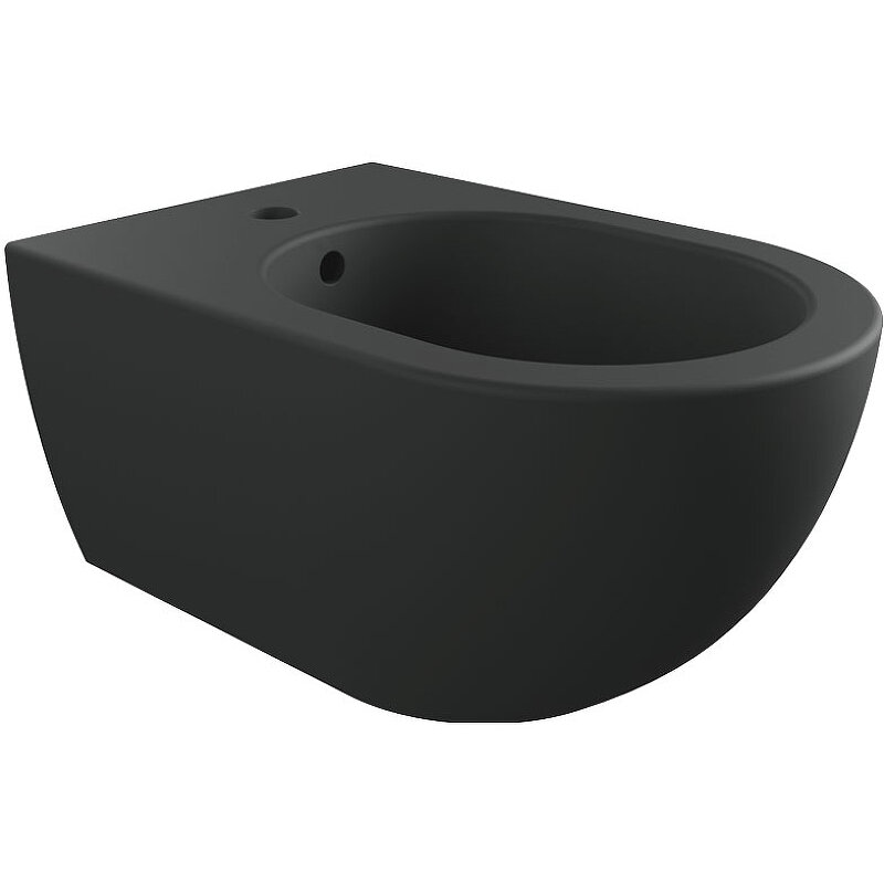 Изображение товара Подвесное биде Flaminia App AP218CAR черное матовое из фаянса