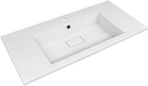 Изображение товара Раковина Florentina Персона 10.240.01000.001, 100 см, литьевой мрамор Cast Marble, белая