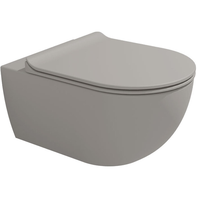 Изображение товара Подвесной унитаз Flaminia App AP118GCEN безободковый Cenere 36x54 см