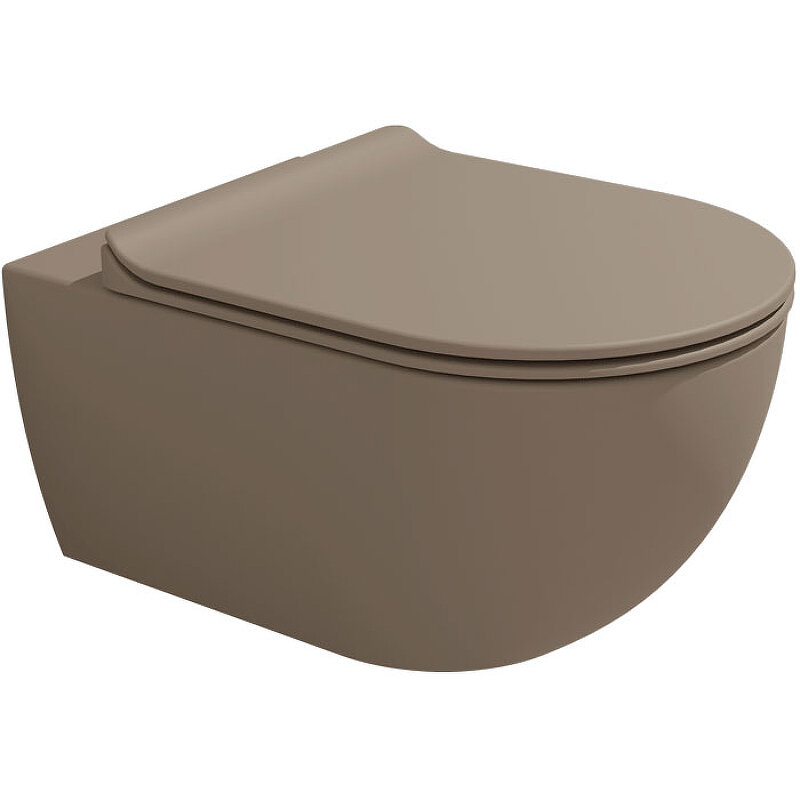 Изображение товара Подвесной безободковый унитаз Flaminia App AP118GFAN Fango с каскадным смывом