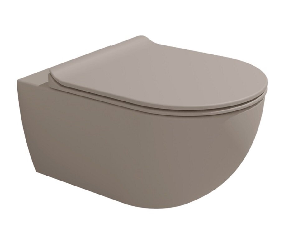 Изображение товара Подвесной унитаз Flaminia App AP118SARG бесободковый торнадо фаянс Argilla