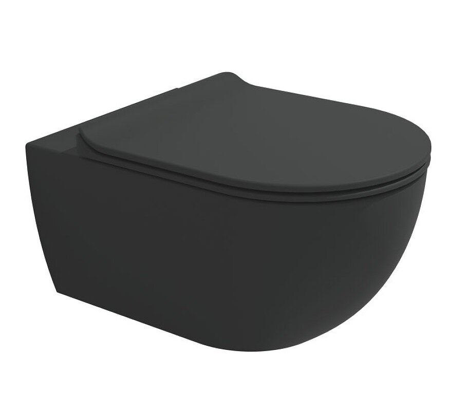 Изображение товара Подвесной унитаз Flaminia App AP118SCAR безободковый торнадо Carbone