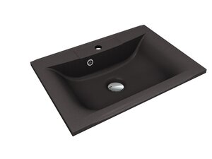 Изображение товара Раковина Florentina Прима 65 см кварцевый композит антрацит стильная и практичная