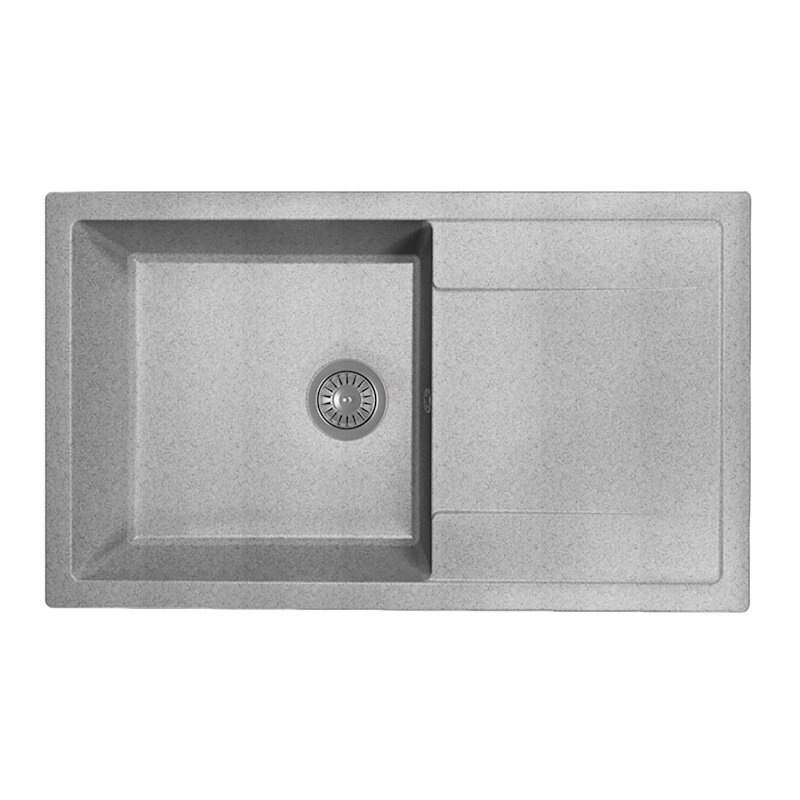 Изображение товара Кухонная мойка Dr. Gans Техно 86 см литой мрамор базальт современный дизайн