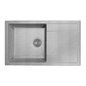 Изображение товара Кухонная мойка Dr. Gans Техно 86 см литой мрамор базальт современный дизайн