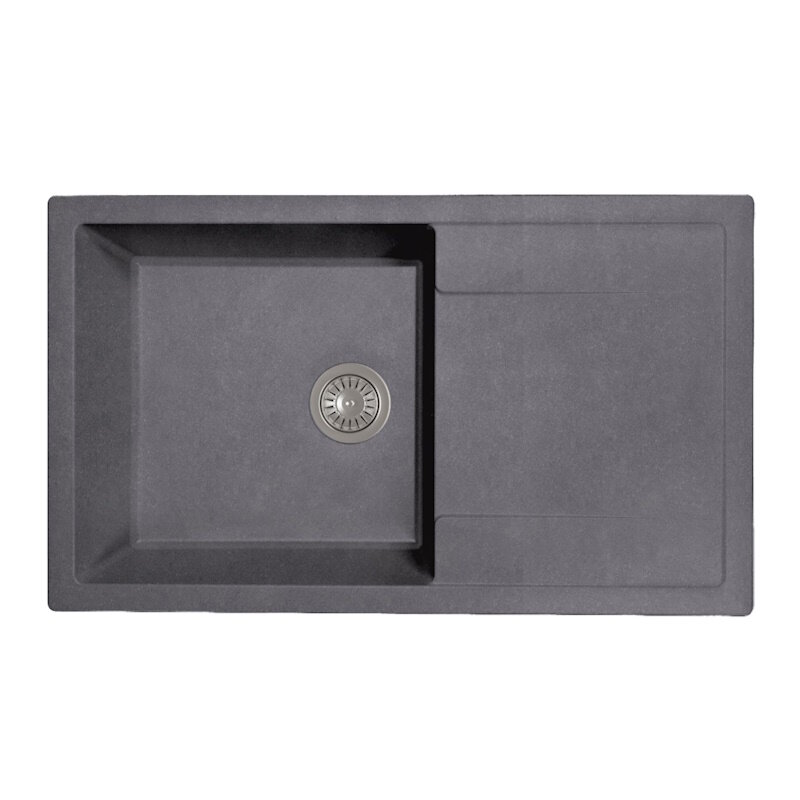 Изображение товара Кухонная мойка Dr. Gans Техно 86 см искусственный мрамор графит встраиваемая