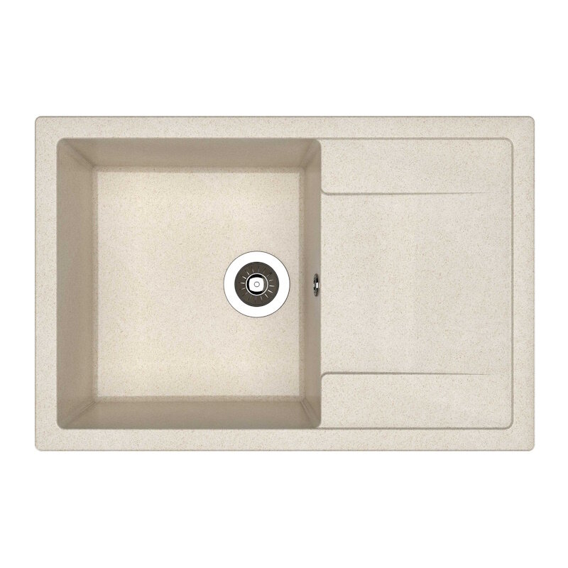 Изображение товара Кухонная мойка Dr. Gans Техно 86 см из искусственного мрамора латте оборачиваемая