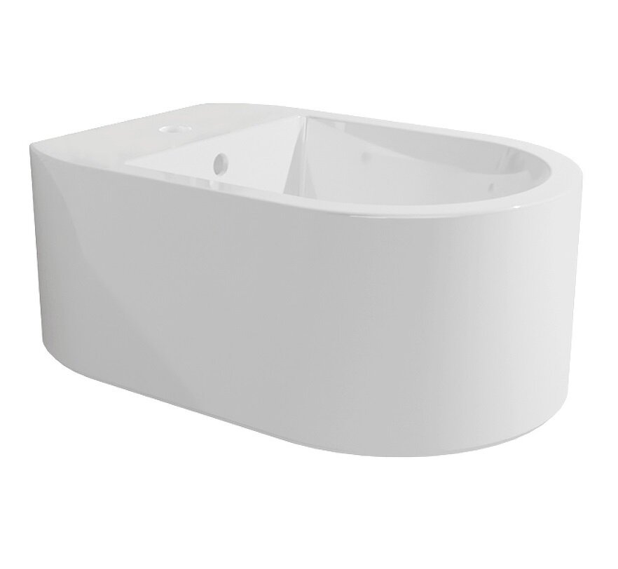 Изображение товара Биде Flaminia Astra AS218 подвесное белое из фаянса 35×52×26 см