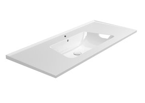 Изображение товара Раковина Flaminia Bloom BM120L+LAV из фаянса, белая, 122 см