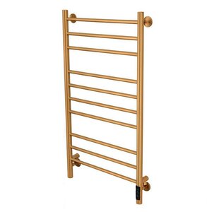 Изображение товара Электрический полотенцесушитель Comfysan Luce EC-10 100/50 с диммером золото матовое Изображение товара Электрический полотенцесушитель Comfysan Luce EC-10 100/50 с диммером золото матовое