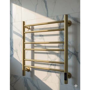 Изображение товара Полотенцесушитель электрический Comfysan Luce EC-6 60/50, 018832, ширина 50 см, высота 60 см, диммер справа, золото матовое