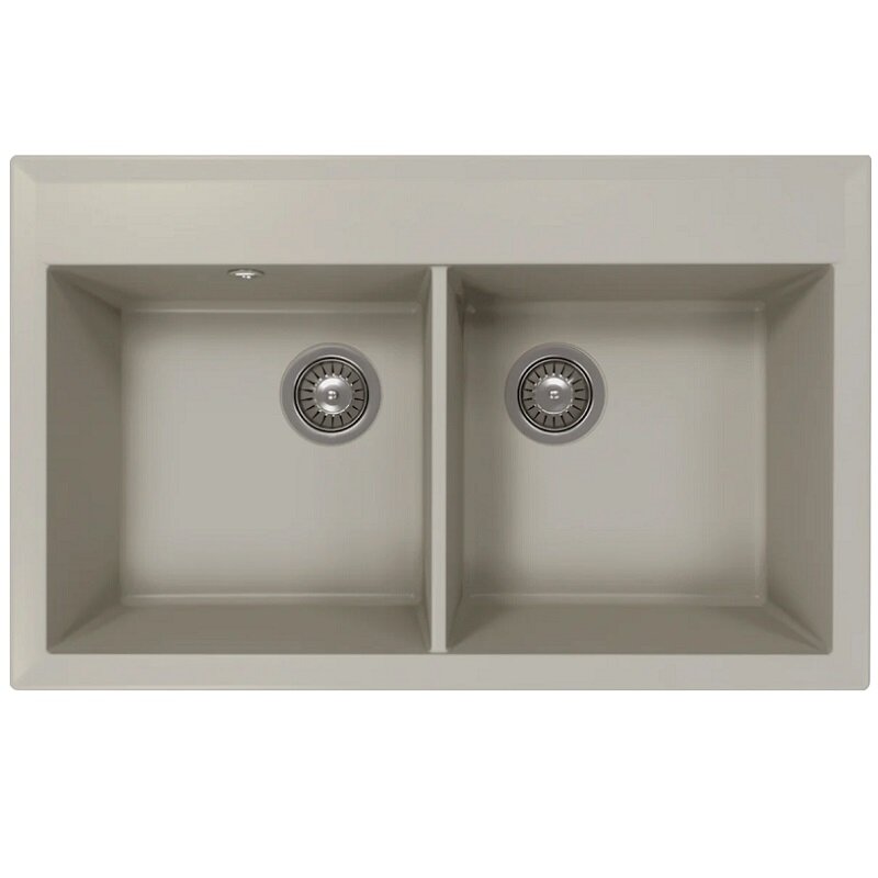 Изображение товара Мойка кухонная Florentina Тоскана 820 кварц серый 82х51х21,7 см