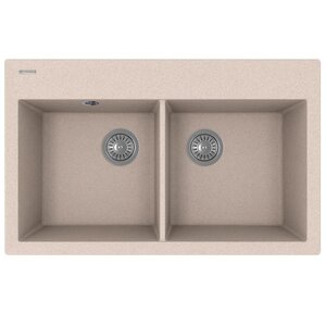 Изображение товара Кухонная мойка Florentina Тоскана 17.050.E0820.107 из искусственного кварца песочного цвета