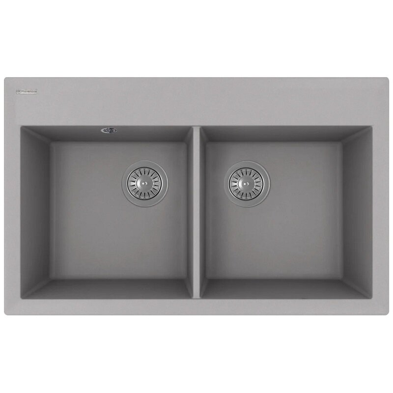 Изображение товара Мойка кухонная Florentina Тоскана 17.050.E0820.307 из искусственного кварца серый шелк Изображение товара Мойка кухонная Florentina Тоскана 17.050.E0820.307 из искусственного кварца серый шелк