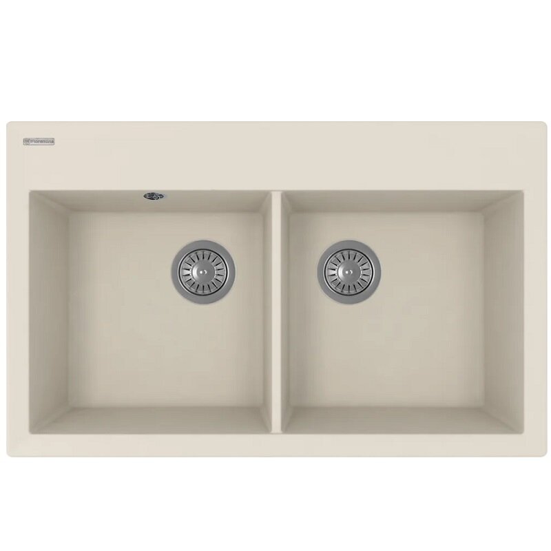 Изображение товара Мойка кухонная Florence Тоскана 820 из искусственного кварца шампань