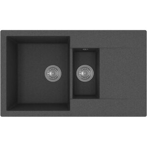 Изображение товара Кухонная мойка Florentina Тоскана 17.055.D0860.102 искусственный кварц черный матовый (86х51х21,7 с