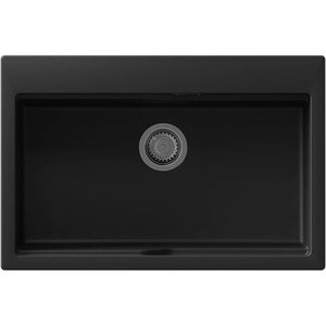 Изображение товара Кухонная мойка Florentina Ромия 77x51 см из искусственного кварца антрацит