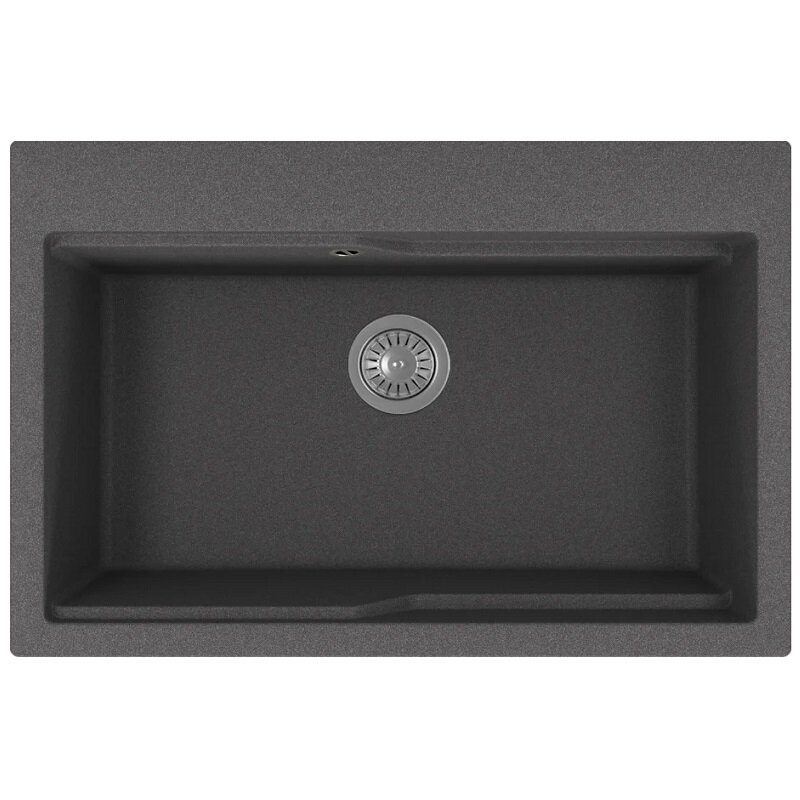 Изображение товара Мойка кухонная Florentina Ромия 20.495.E0770.102 черный матовый 77x51 см