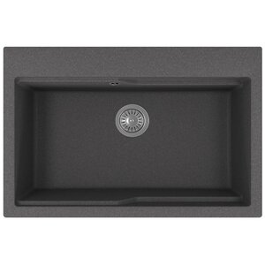 Изображение товара Мойка кухонная Florentina Ромия 20.495.E0770.102 черный матовый 77x51 см
