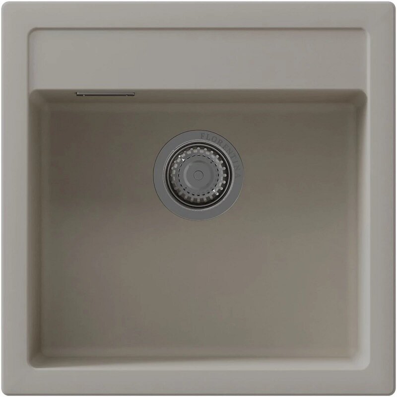 Изображение товара Кухонная мойка Florentina Эстель из искусственного камня 51x51 см серый