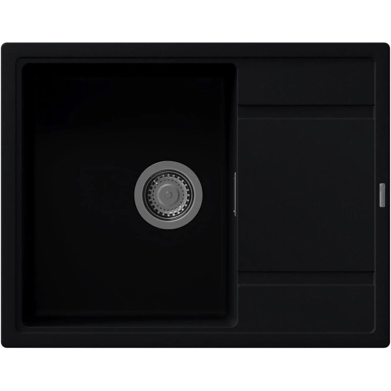 Изображение товара Кухонная мойка Florentina Эстель из искусственного камня 65x51 см черный матовый модуль Изображение товара Кухонная мойка Florentina Эстель из искусственного камня 65x51 см черный матовый модуль
