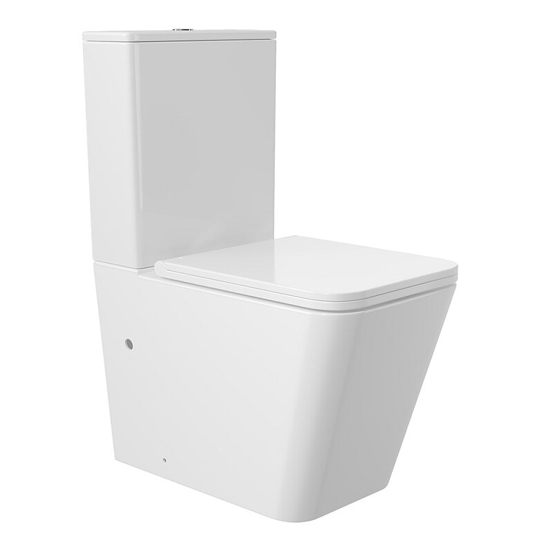 Изображение товара Унитаз-компакт Aqueduto Macio Plus AQDSMACT10 безободковый с сиденьем микролифт