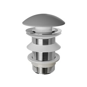 Изображение товара Донный клапан Aqueduto RAL0130, универсальный, Push-Open, серый матовый