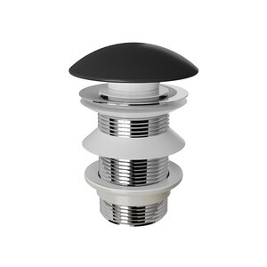 Изображение товара Донный клапан Aqueduto RAL0140, универсальный, Push-Open, черный матовый