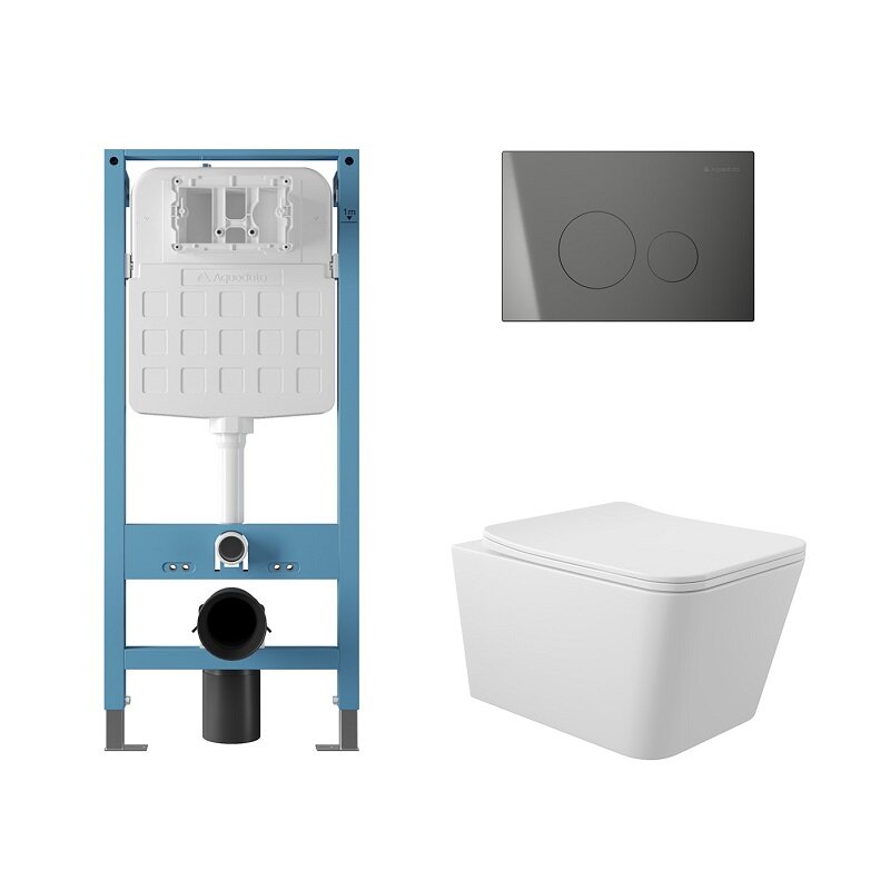 Изображение товара Комплект Aqueduto AQDS225 для современного подвесного унитаза с инсталляцией