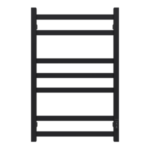 Изображение товара Полотенцесушитель электрический Larusso Нео П7 4657819954244, ширина 50 см, высота 80 см, диммер справа, черный матовый