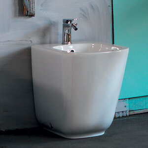 Изображение товара Биде Kerasan Tribeca 512001 55 напольное, c креплением WB5N, белый глянцевый