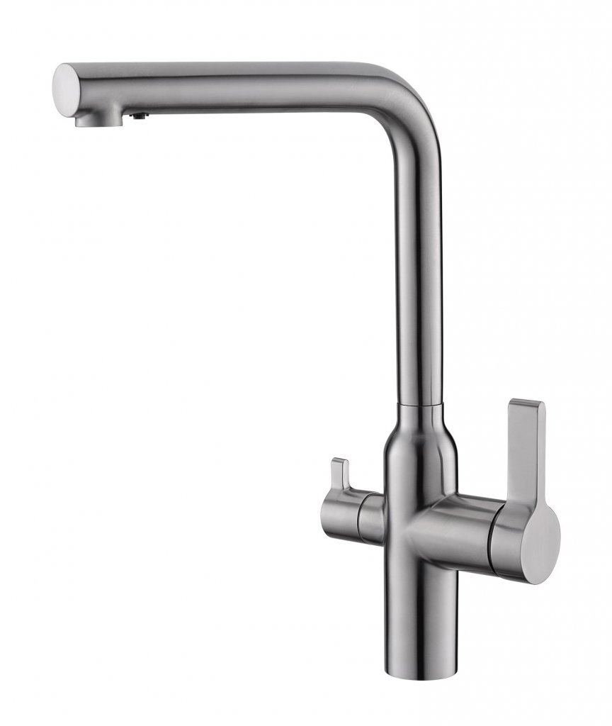 Изображение товара Смеситель для кухонной мойки BelBagno BB-LAM57-IN с подключением к фильтру, цвет сатин