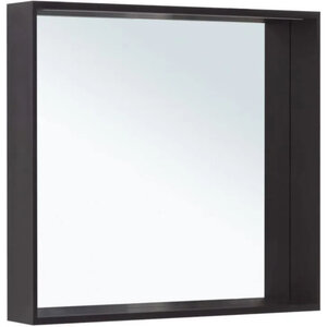 Изображение товара Зеркало Allen Brau Reality 1.32018.BB, 80 см, с подсветкой, с сенсорным выключателем, черный браш