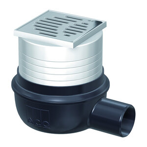 Изображение товара Душевой трап Aco Easyflow 2505.05.77 10x10 см нержавеющая сталь пластиковый Германия