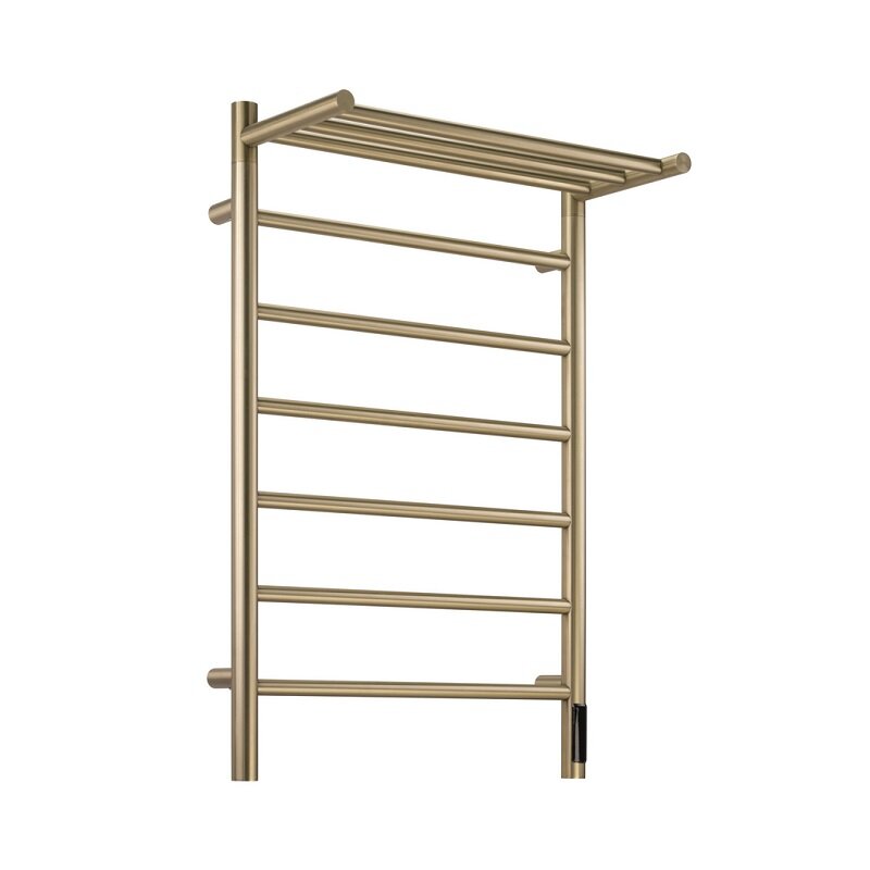 Изображение товара Электрический полотенцесушитель Comfysan Stella EC-7 80/50 с полкой золото матовое Изображение товара Электрический полотенцесушитель Comfysan Stella EC-7 80/50 с полкой золото матовое
