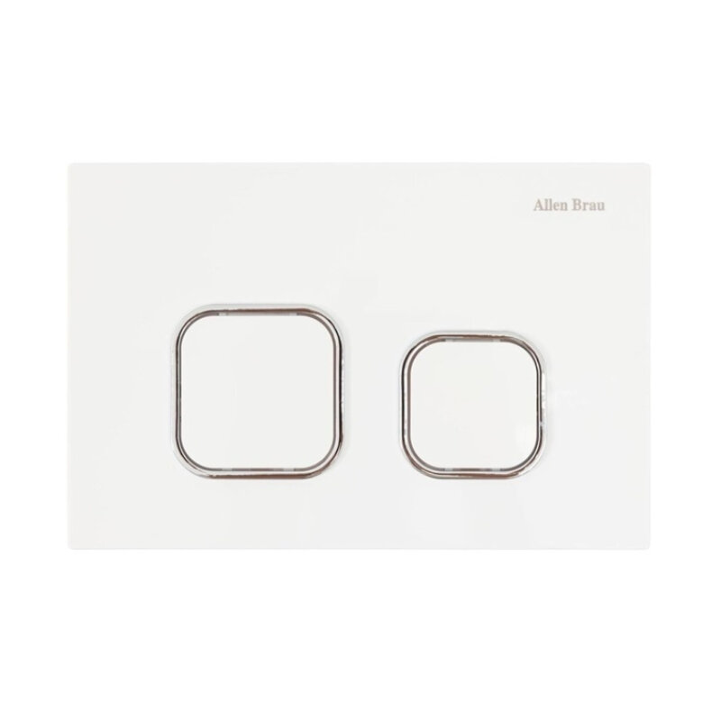 Изображение товара Клавиша смыва Allen Brau Evo O 9.2EV02.20 механическая белая для унитаза